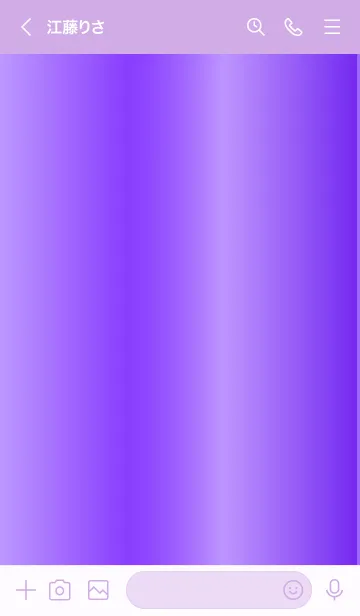 [LINE着せ替え] Simple Gradation -GlossyPurple 8-の画像3