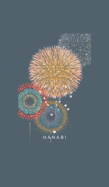 [LINE着せ替え] ～花火2★グレー07_1～の画像1