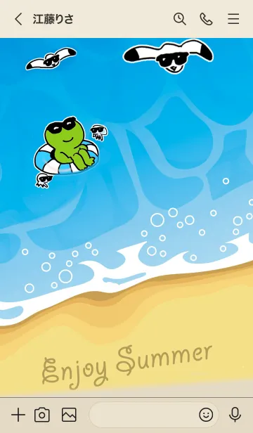 [LINE着せ替え] かえるのTOPPY海物語 10の画像3