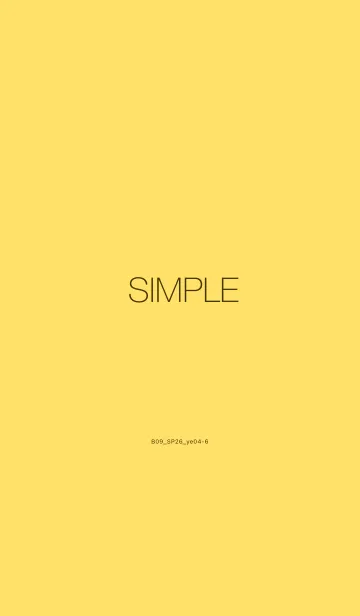 [LINE着せ替え] B09.26_イエロー4-6の画像1