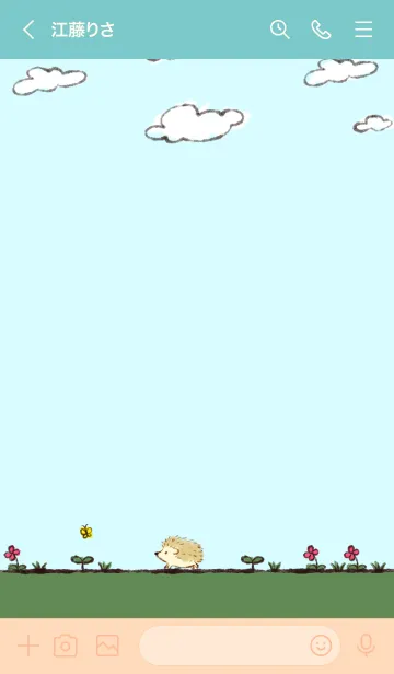 [LINE着せ替え] 可愛いハリネズミの着せ替え2の画像3