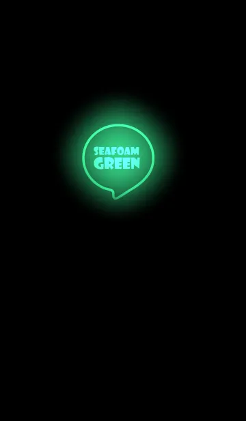 [LINE着せ替え] Seafoam Green Neon Theme Ver.4 (JP)の画像1