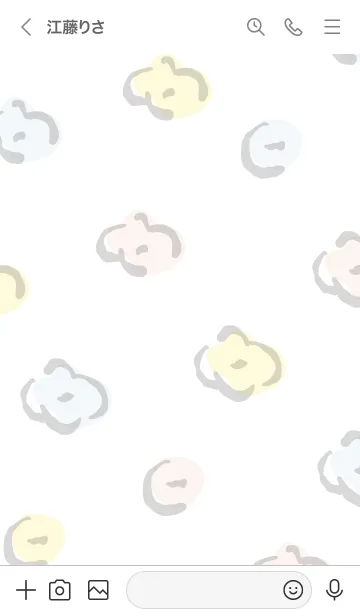 [LINE着せ替え] 手書きお花 ランダムの画像3