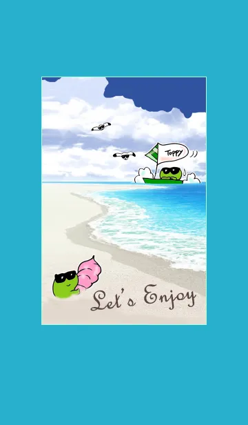 [LINE着せ替え] かえるのTOPPY海物語 22の画像1