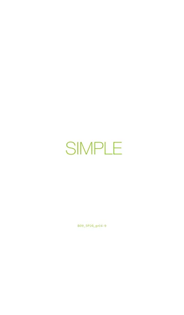 [LINE着せ替え] B09.26_グリーン4-9の画像1