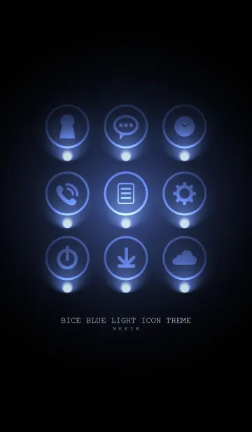 [LINE着せ替え] BICE BLUE LIGHT ICON THEME 2の画像1
