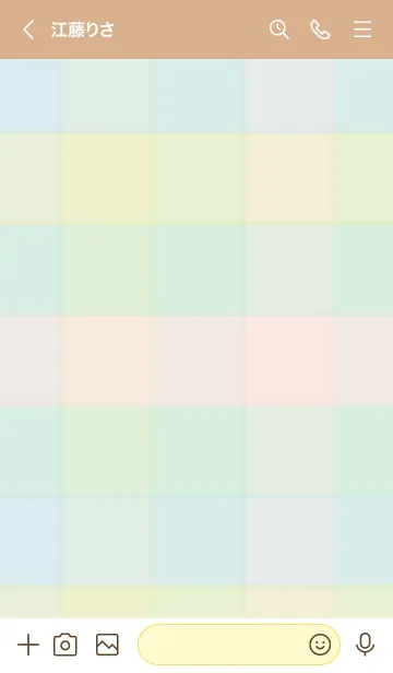 [LINE着せ替え] くすみチェック柄23の画像3