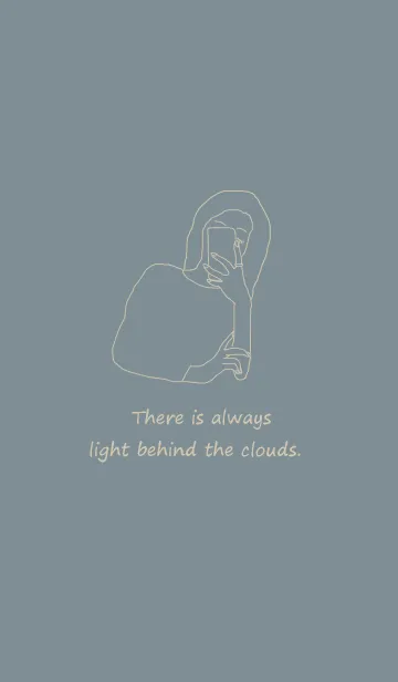 [LINE着せ替え] selfie girl /blue beigeの画像1