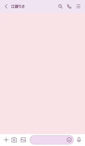 [LINE着せ替え] ラベンダー＆ピンク／ワンカラースタイルの画像3