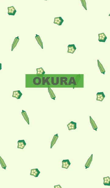 [LINE着せ替え] okura pattern/ green7の画像1