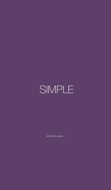 [LINE着せ替え] B10.26_パープル5-3の画像1