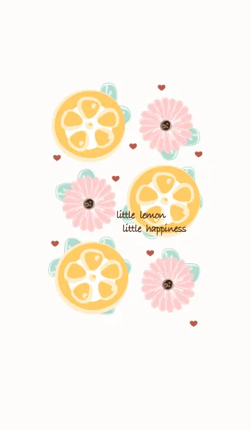 [LINE着せ替え] Lemon & Flowers 15の画像1