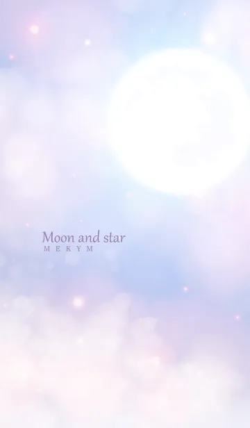 [LINE着せ替え] Moon And Star-PURPLE 7の画像1