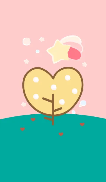 [LINE着せ替え] Lovely heart tree colorful version 20の画像1