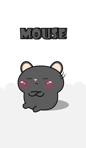 [LINE着せ替え] Mood Black Mouse Theme (JP)の画像1