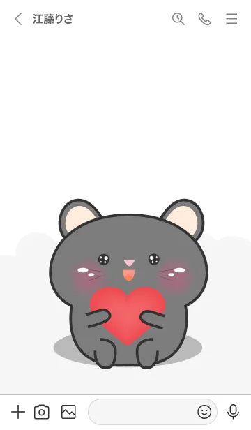 [LINE着せ替え] Mood Black Mouse Theme (JP)の画像3