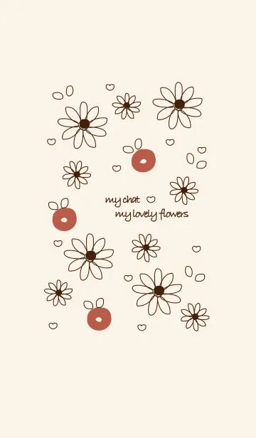 [LINE着せ替え] Little flowers (Drawing ver) 17の画像1