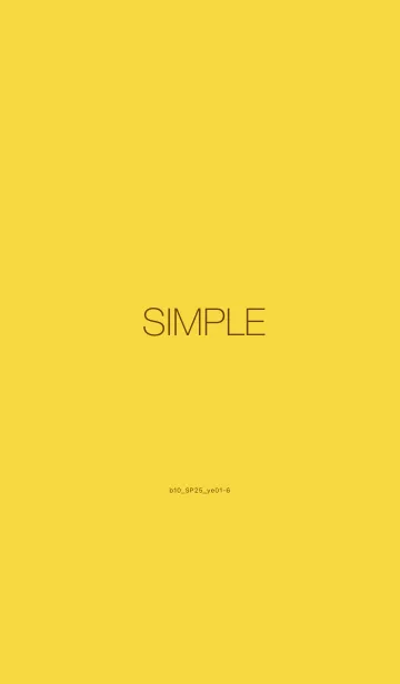 [LINE着せ替え] b10_25_イエロー1-6の画像1