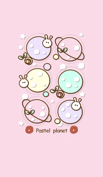 [LINE着せ替え] Cute pastel planet 7 :)の画像1