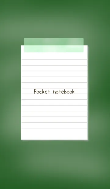 [LINE着せ替え] 白いメモ帳 黒板の画像1