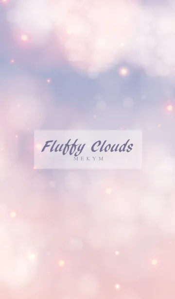 [LINE着せ替え] Fluffy Clouds-PURPLE SKY 22の画像1