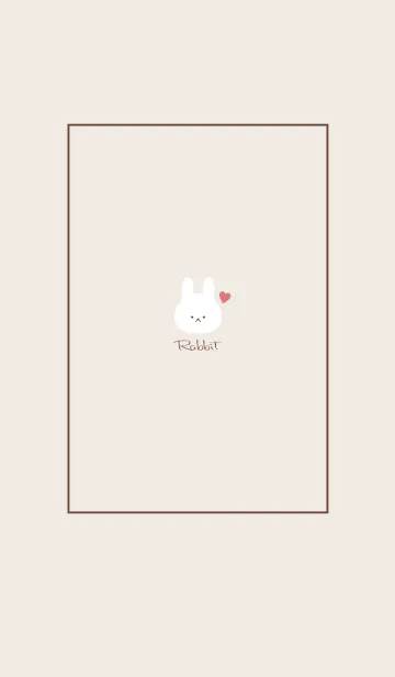 [LINE着せ替え] Rabbit-Dusky Beige 8の画像1