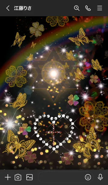 [LINE着せ替え] 運気上昇の着替え Lucky heart and cross3の画像3