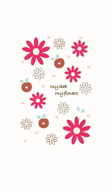 [LINE着せ替え] Cute flowers 38 ^^の画像1