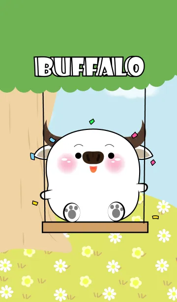 [LINE着せ替え] Enjoy White Buffalo  Theme (JP)の画像1