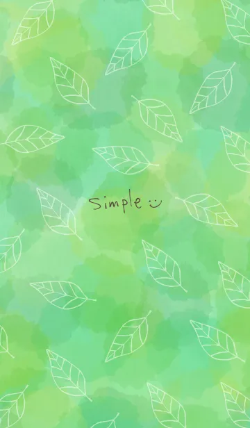 葉たくさん緑3のLINE着せ替え