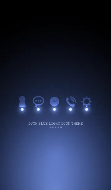 [LINE着せ替え] BICE BLUE LIGHT ICON THEMEの画像1