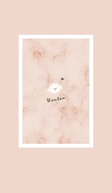 [LINE着せ替え] ～大理石と犬♥ブラウン07_1～の画像1