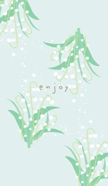 [LINE着せ替え] すずらん 舞う17の画像1