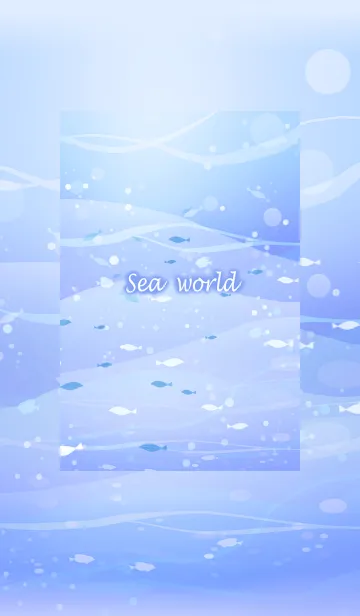 [LINE着せ替え] 透明感のある海の世界・ブルーパープルの画像1