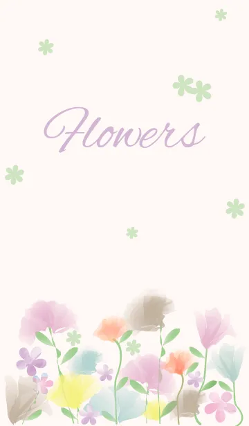 [LINE着せ替え] F l o w e r s - Pretty 5 -の画像1