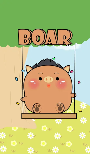 [LINE着せ替え] Enjoy Boar  Theme (JP)の画像1