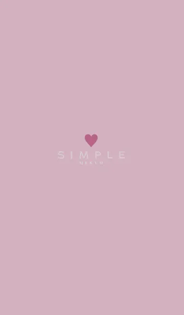 [LINE着せ替え] DUSKY PINK.SIMPLE -HEART- 6の画像1