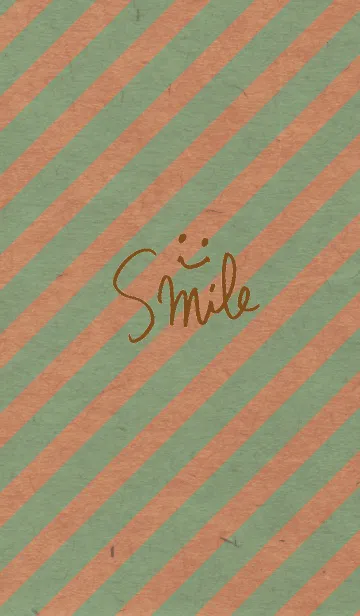 [LINE着せ替え] クラフト斜めストライプ青 スマイル16の画像1