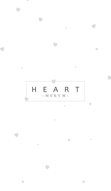 [LINE着せ替え] HEART-Gray MEKYM 41の画像1