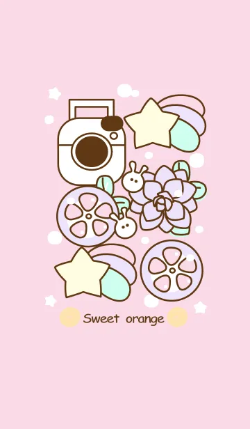 [LINE着せ替え] Sweet pastel orange 9の画像1
