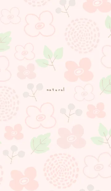 [LINE着せ替え] 花 芽吹き ピンクの画像1