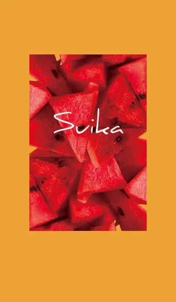 [LINE着せ替え] オレンジ : スイカの画像1