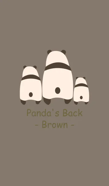 [LINE着せ替え] Panda's Back -Brown 8-の画像1