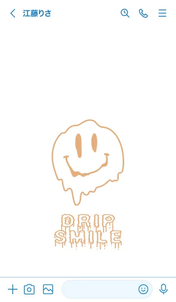 [LINE着せ替え] ドリップ スマイル 47の画像3