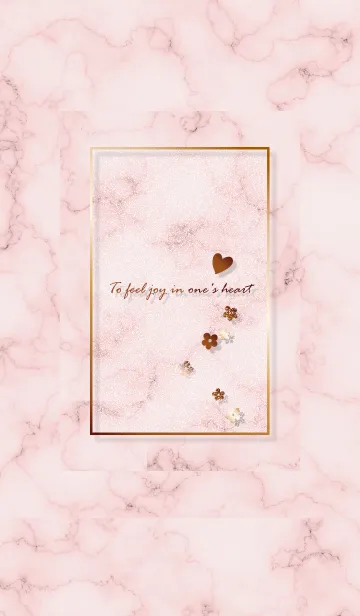 [LINE着せ替え] ～「心に花を♬」♥ピンク03_1～の画像1