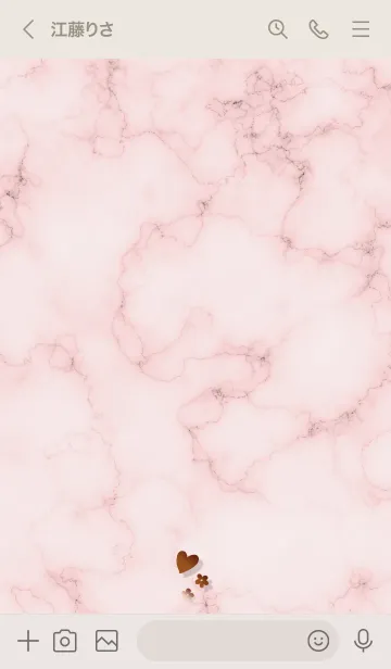 [LINE着せ替え] ～「心に花を♬」♥ピンク03_1～の画像3