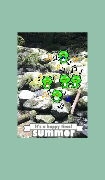 [LINE着せ替え] ♪Singing frogs in Japan♪の画像1