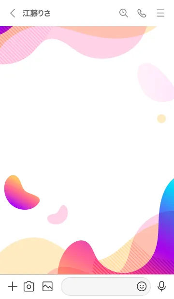 [LINE着せ替え] Simple Abstract Gradientの画像3