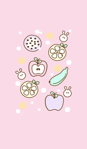 [LINE着せ替え] Sweet pastel fruits 8の画像1