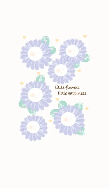 [LINE着せ替え] Soft blue flowers 18の画像1